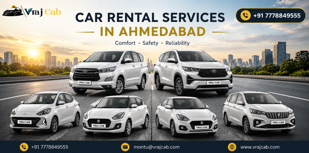 Car Rental in Ahmedabad With Driver